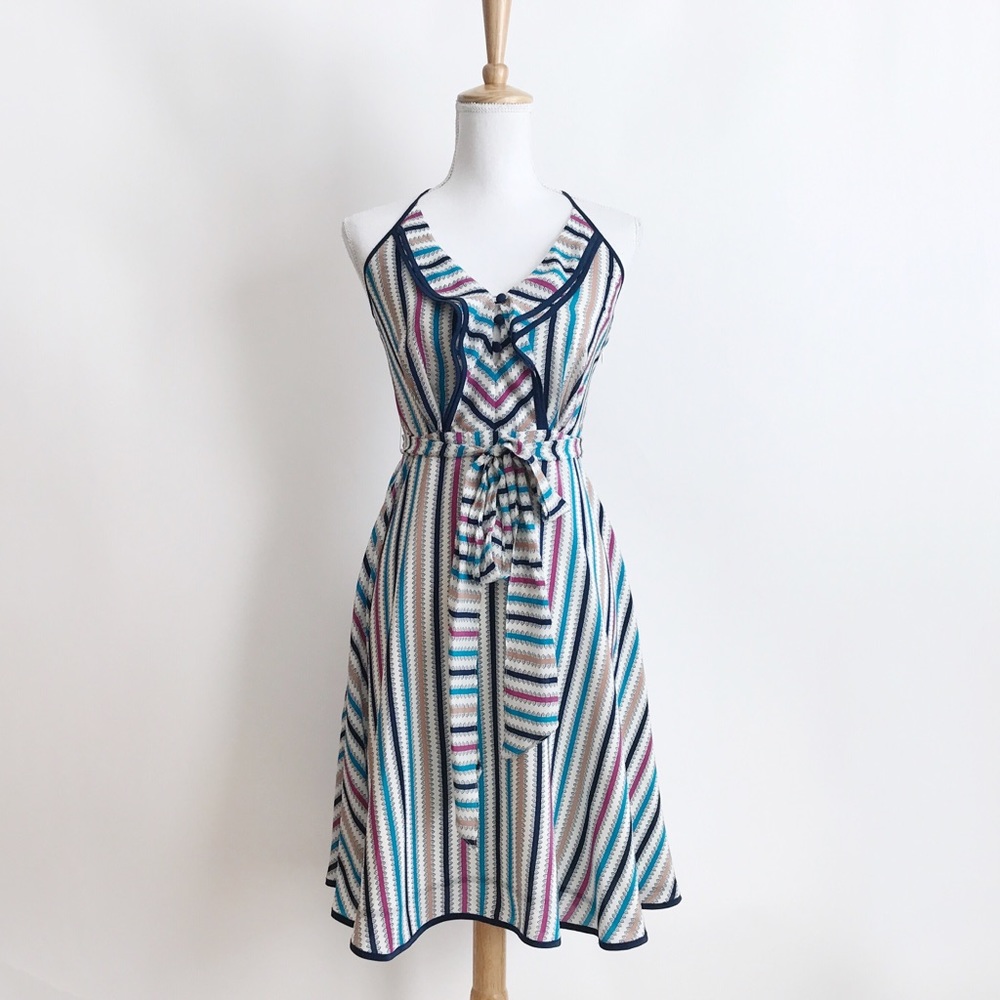 Anthropologie Girls Of Savoy Guil Wing Dress - Picture 3 of 9